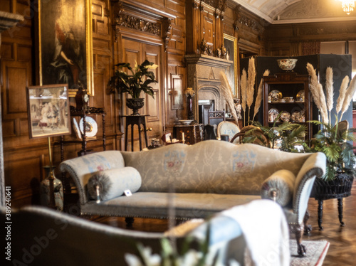 Drawing room at Lanhydrock house Cornwall