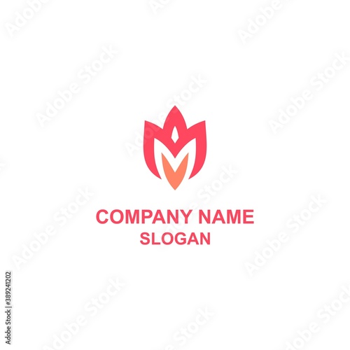 Free Download MM letter initial logo, M in bold style, and M in negative space style in one logo. - GFXLoad