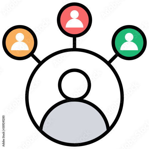 
Line icon connections, multiple transactions 
