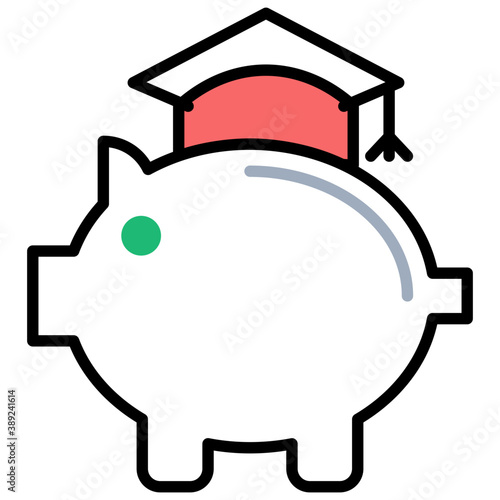 
Line icon term deposit, installments
