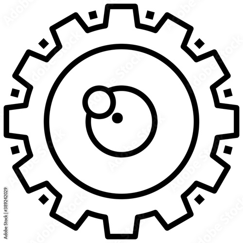 
Line icon vision, keeping an eye 
