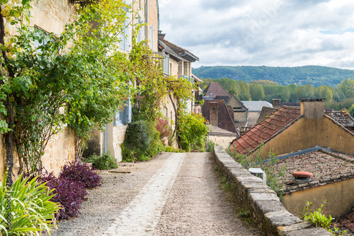 view of beynac et cazenac medieval town, France