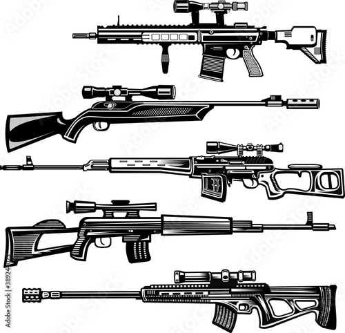 Modern  Guns: Modern sniper rifles