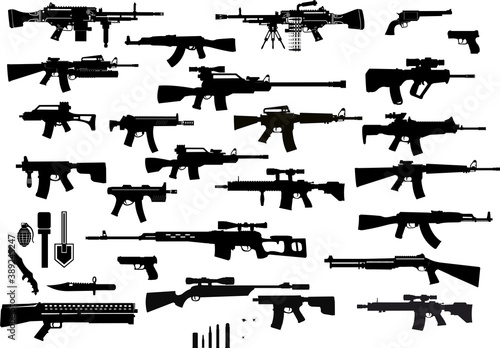 Guns: old and modern