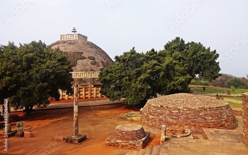 Sanchi Stupa, bhopal, madhyapradesh, India ,UNESCO World Heritage site photo