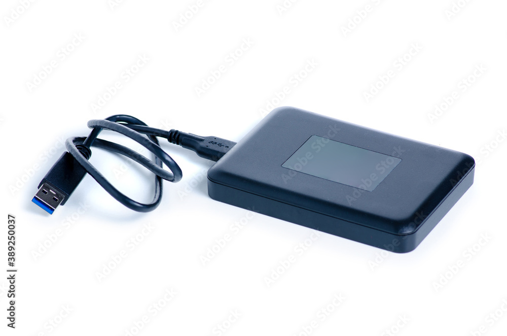 external hard drive on white background isolation external hard drive on white background isolation
