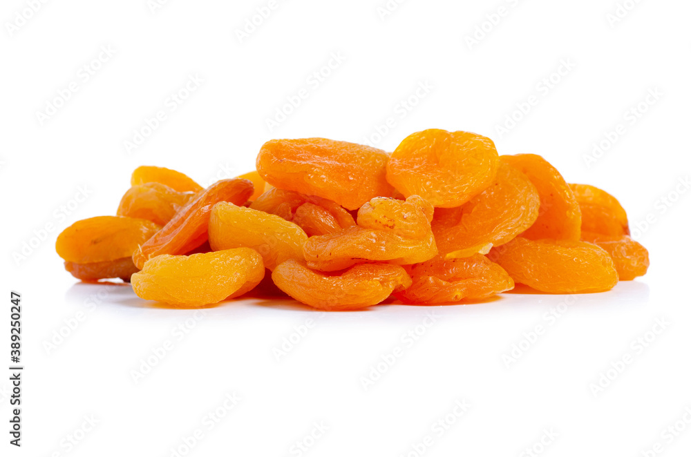 dried apricots fruit on a white background isolation dried apricots fruit on a white background isolation
