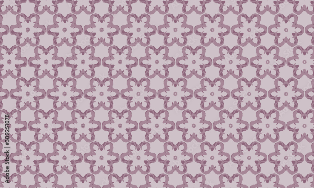  purple geometric floral pattern.