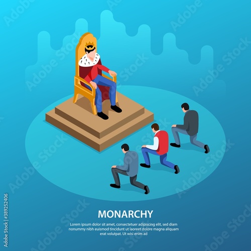 Monarchy System Isometric Background