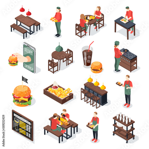 Burger House Icon Set