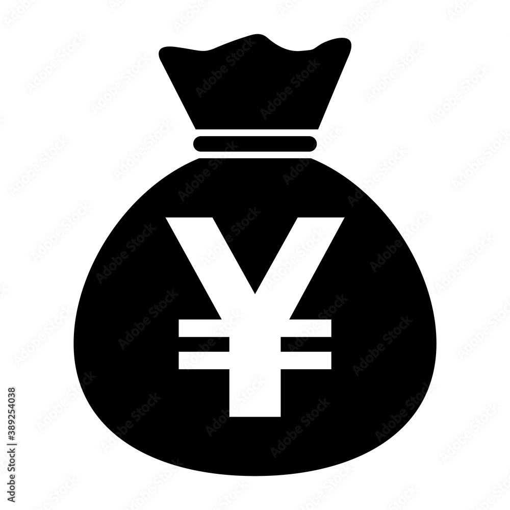 Money bag icon isolated on white background. Bank symbol, profit graphic, flat web sign Money bag icon isolated on white background. Bank symbol, profit graphic, flat web sign