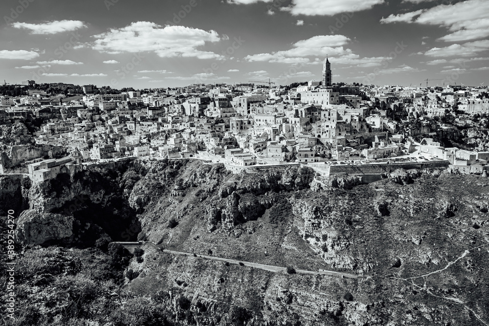 Cityscape of Matera in region Bazylikata, Italy