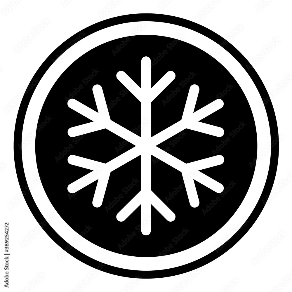 Snow winter icon, danger ice flake sign, risk alert vector illustration, careful caution symbol Snow winter icon, danger ice flake sign, risk alert vector illustration, careful caution symbol