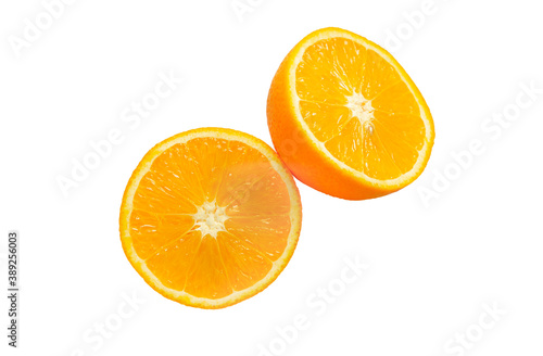pomarańczowy na białym tle