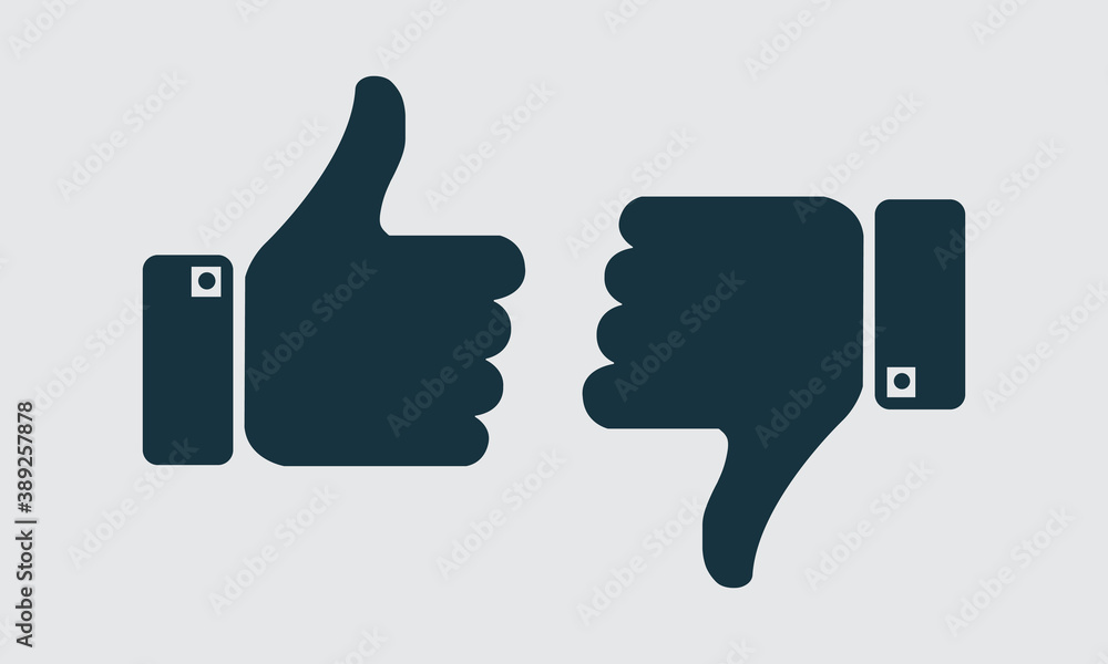 Like and Dislilke vector icons on white background. design elements for marketing, business.
Like and Dislilke vector icons on white background. design elements for marketing, business.
