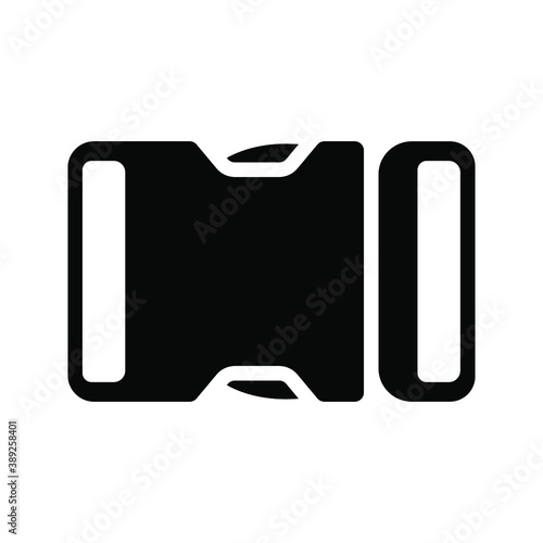 buckle icon. backpack buckle vector. vector illustration