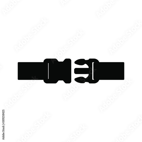 buckle icon. backpack buckle vector. vector illustration
