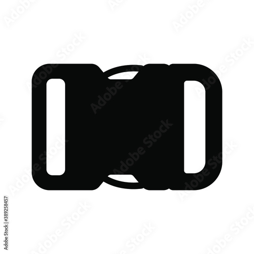 buckle icon. backpack buckle vector. vector illustration