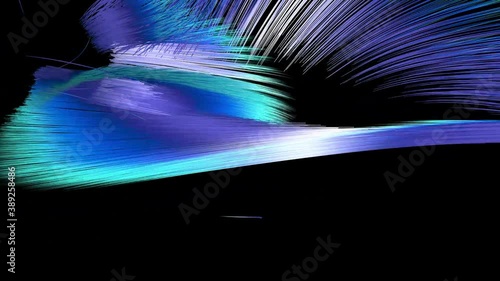 Liquid lines in dynamic blue abstract motion background. Original file without editing