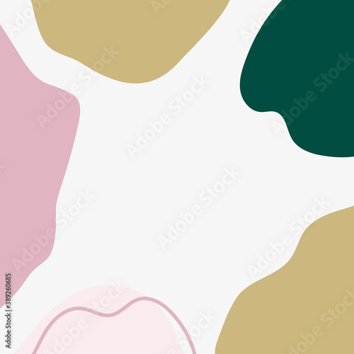 Minimal background with organic abstract shapes. Contemporary poster. Design for greeting cards, covers, branding.
