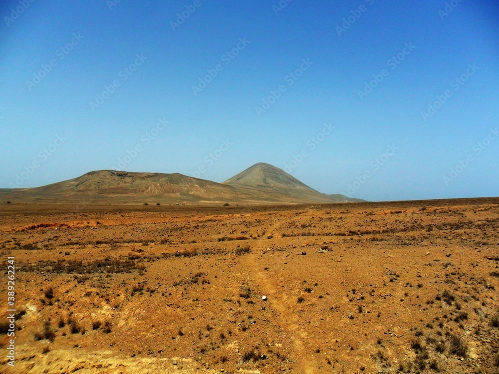 Exploring the mountains, volcanoes and coastal landscapes of the Cape Verde islands in the Atlantic of Africa
