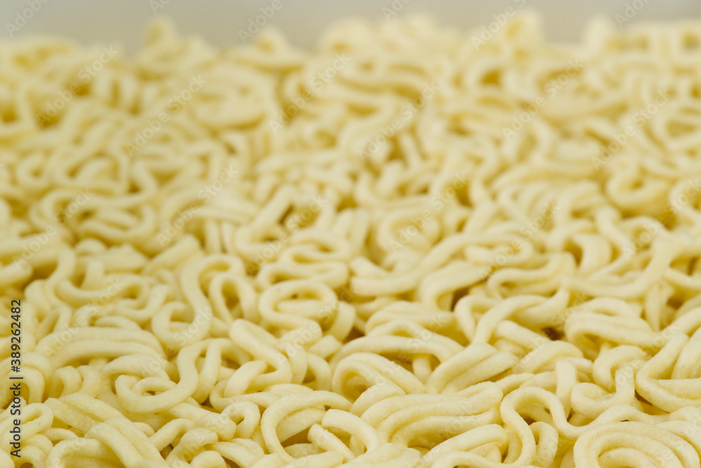 Full frame yellow Instant noodles for background Full frame yellow Instant noodles for background