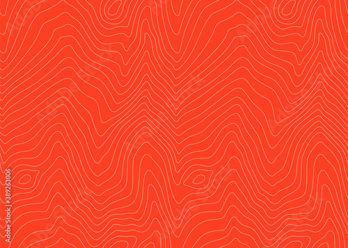 Vector Salmon Meat Illustration. Fillet Seamless Pattern. Salmon Abstract Fish Texture.