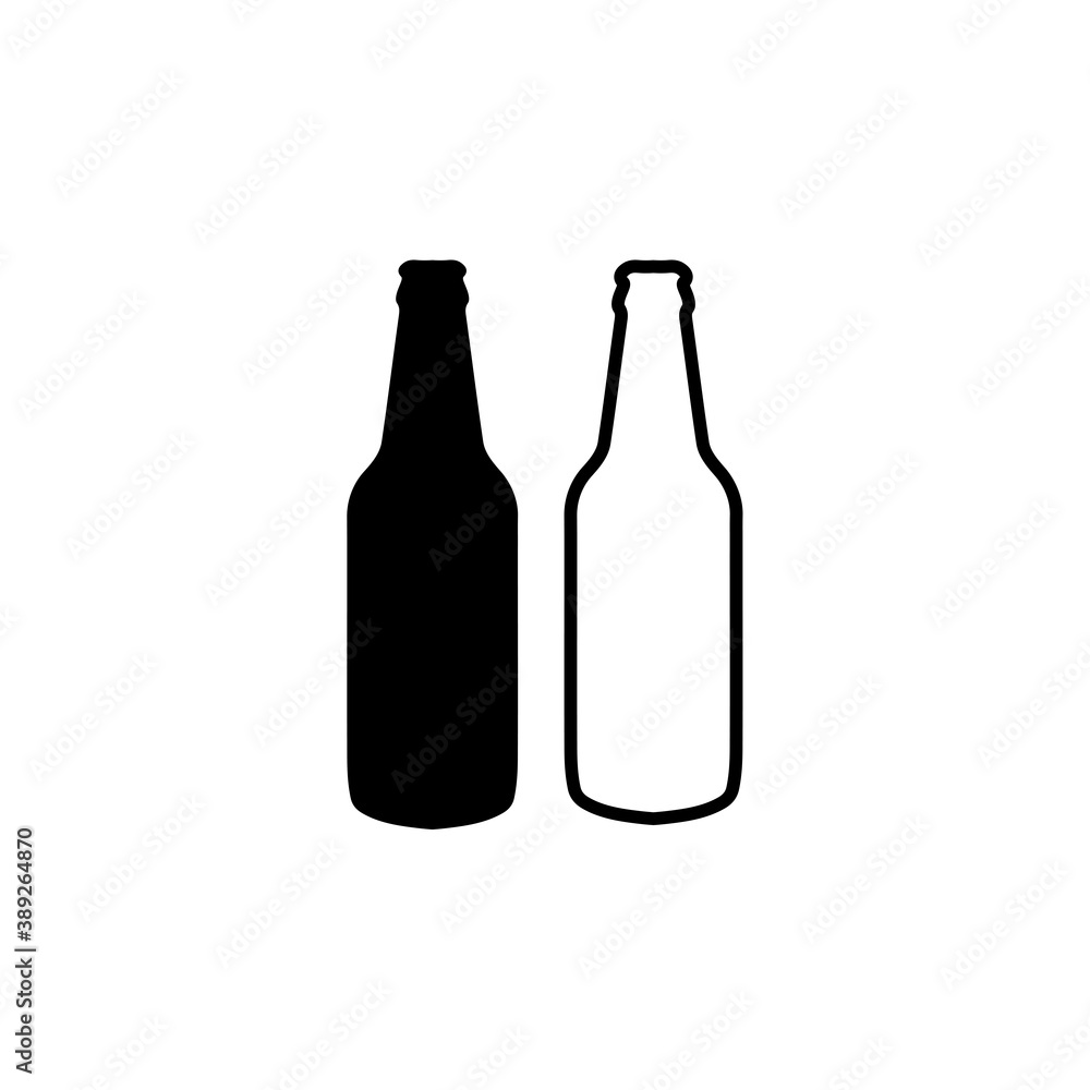 bottle of beer. vector illustration bottle of beer. vector illustration