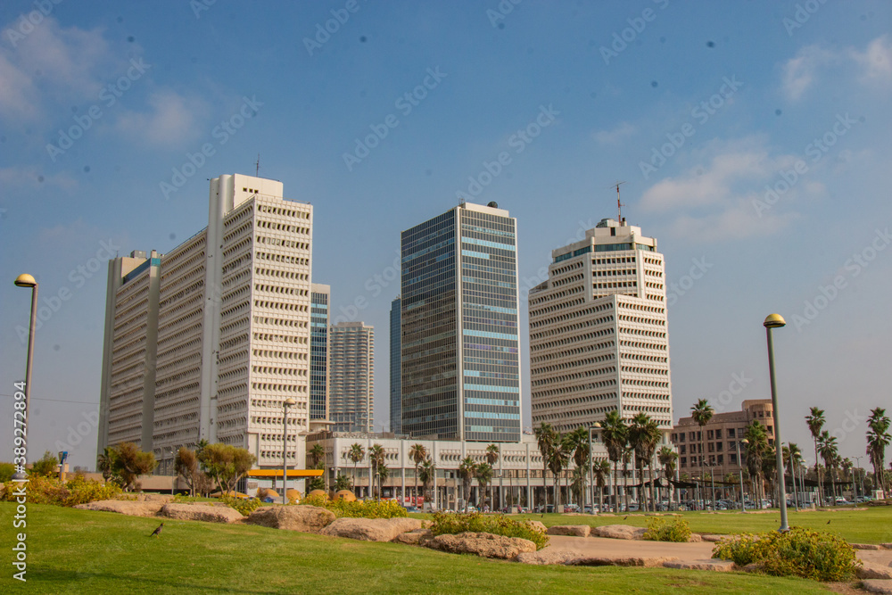The towers of Jaffa city in occupied Palestine The towers of Jaffa city in occupied Palestine
