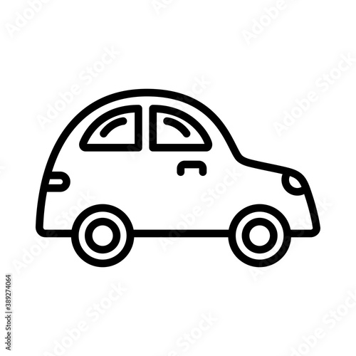 Car icon on white background  vector illustration