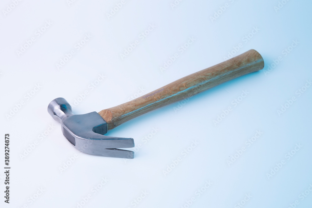 Hammer on a white background.Tools for construction work. Hammer on a white background.Tools for construction work.