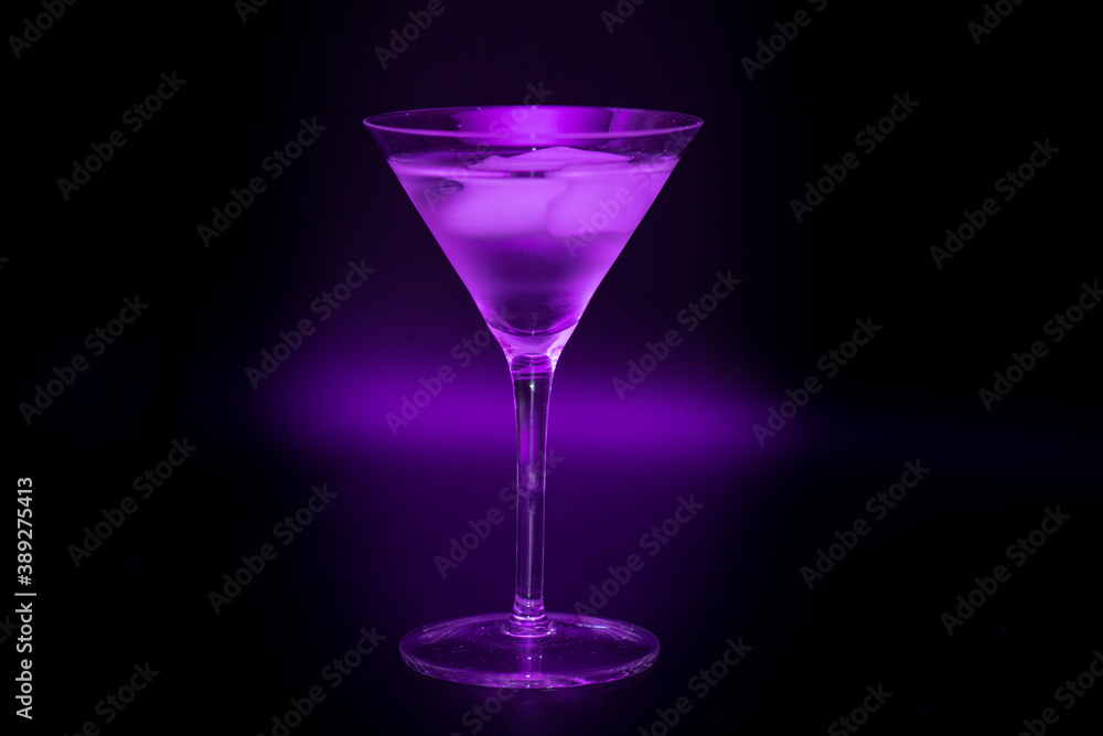 A purple martini A purple martini