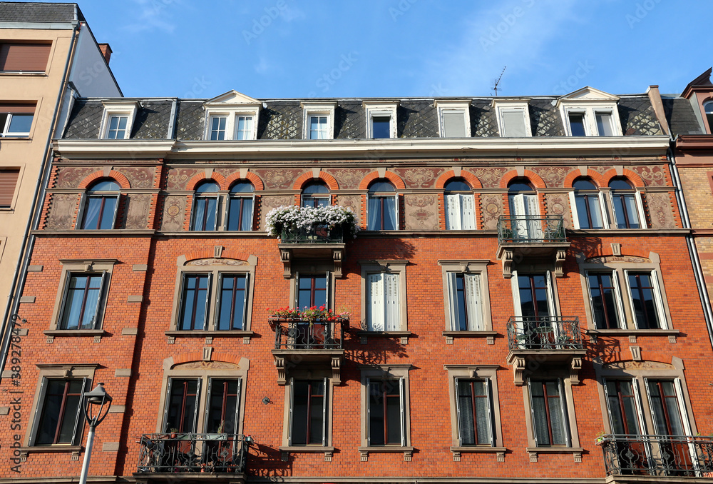 classical apartment buildings - Strasbourg - France