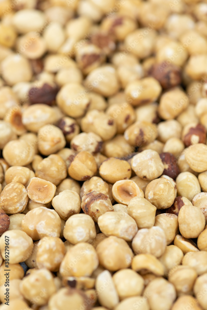 Peeled Hazelnuts for use as background or texture Peeled Hazelnuts for use as background or texture