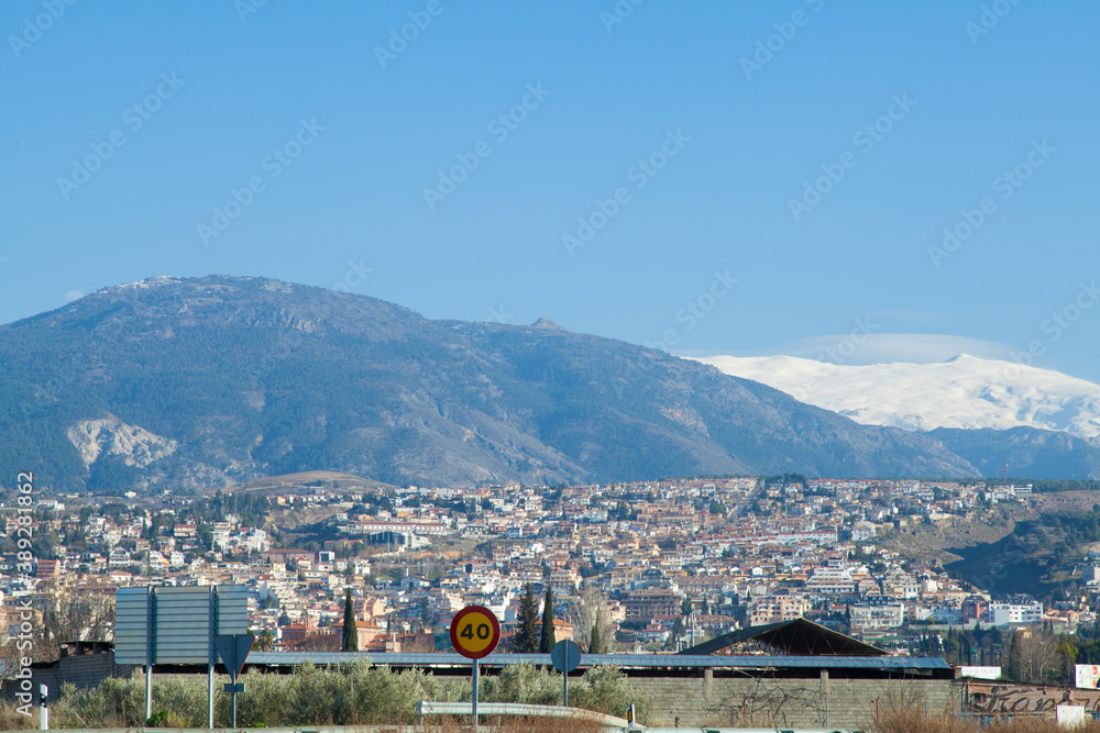 Obraz premium village in the mountains