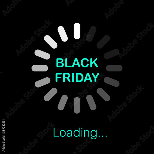 Black Friday loading bar banner