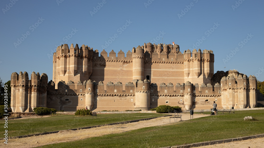 The Coca Castle, in Segovia in Spain, one of the gems of the Gotic-Mudéjar Style.