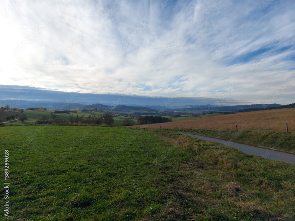 landscape with green grass and sky
Šumava landscape with green grass and sky
Šumava