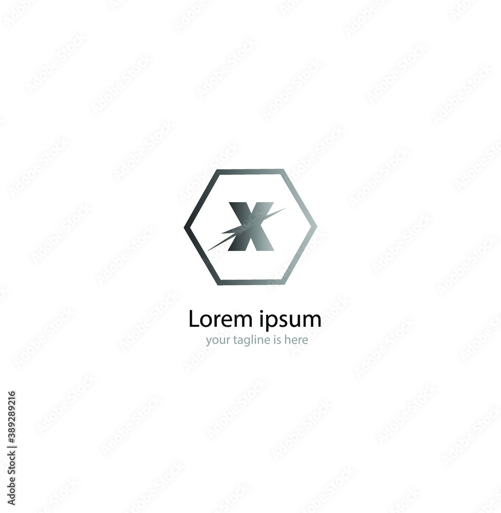 simple elegant logo of letter x with white background simple elegant logo of letter x with white background