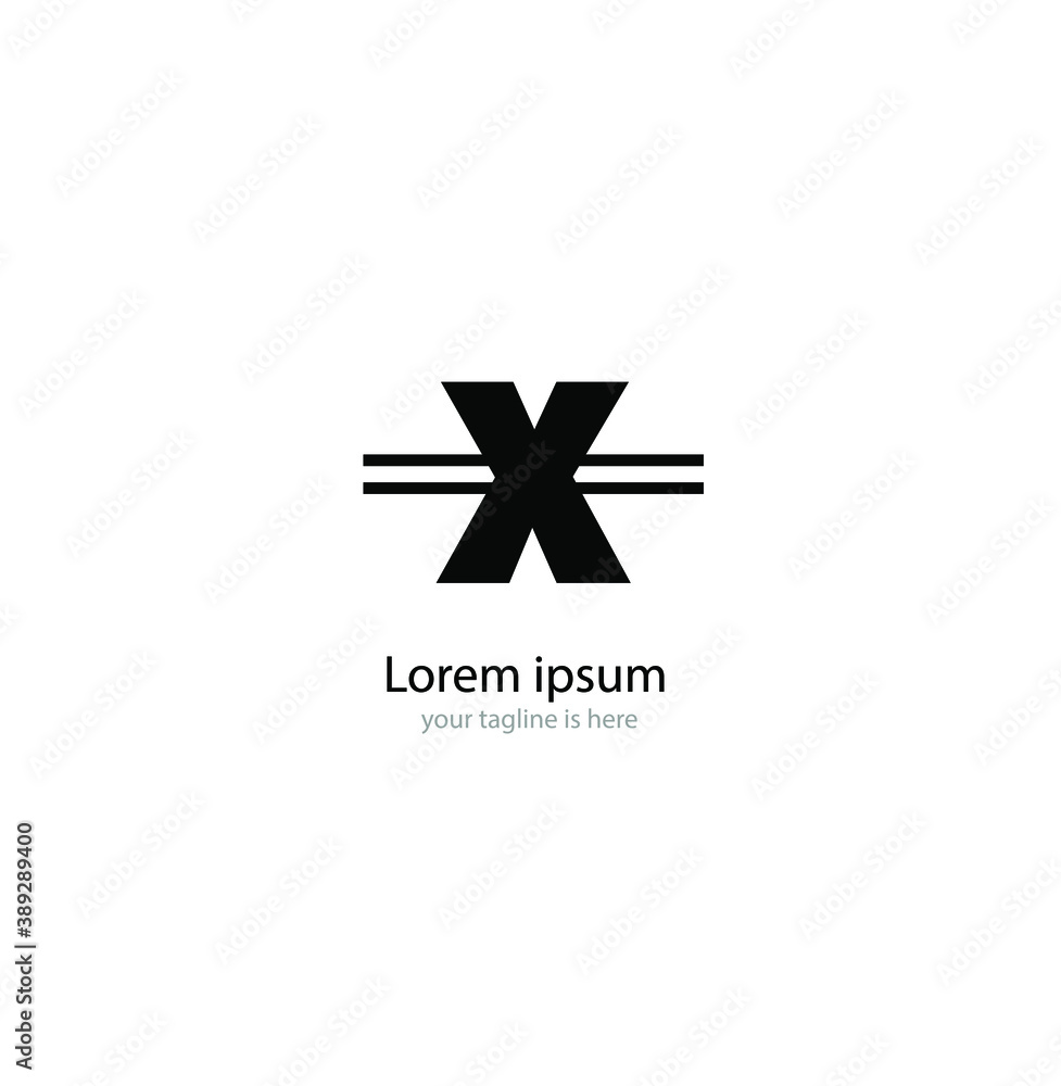 simple elegant logo of letter x with white background simple elegant logo of letter x with white background
