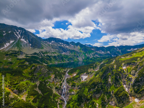 Aerial view of Tatras mountains in Zakopane  Poland