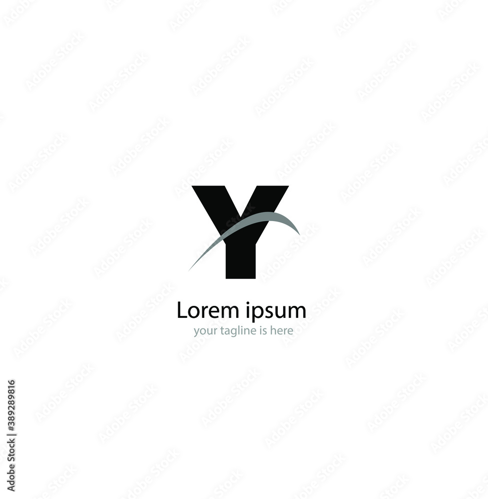 the simple modern logo of letter y with white background the simple modern logo of letter y with white background