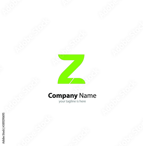 the simple elegant logo of letter z with white background