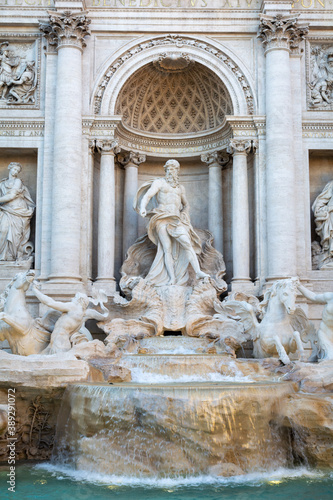 Oceanus in the Trevi Fountain