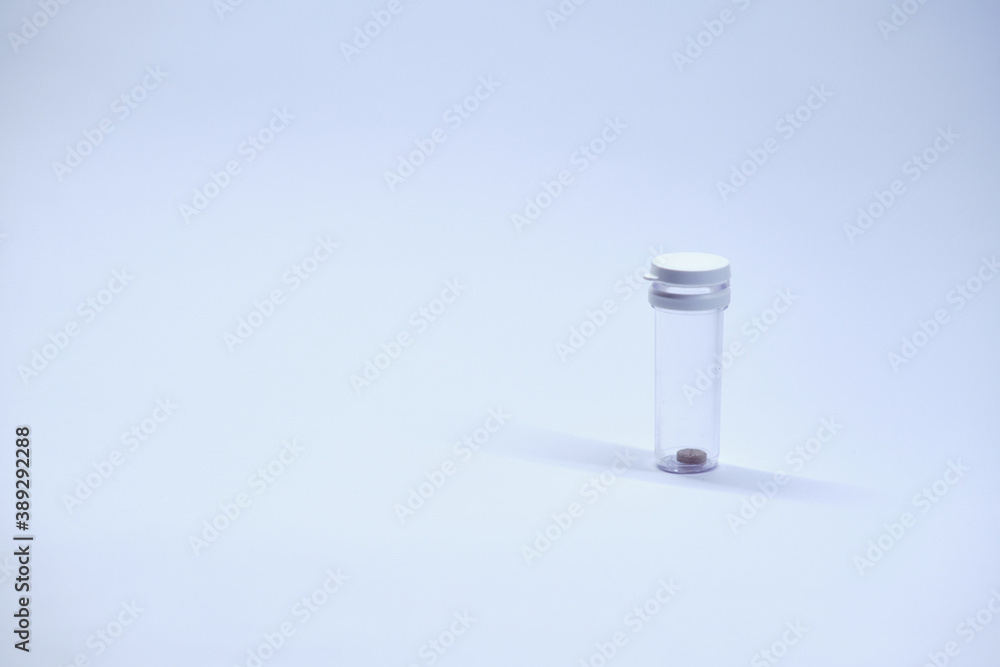 Medication on a clean background homogeneous background, vaccine against the virus. Medication on a clean background homogeneous background, vaccine against the virus.