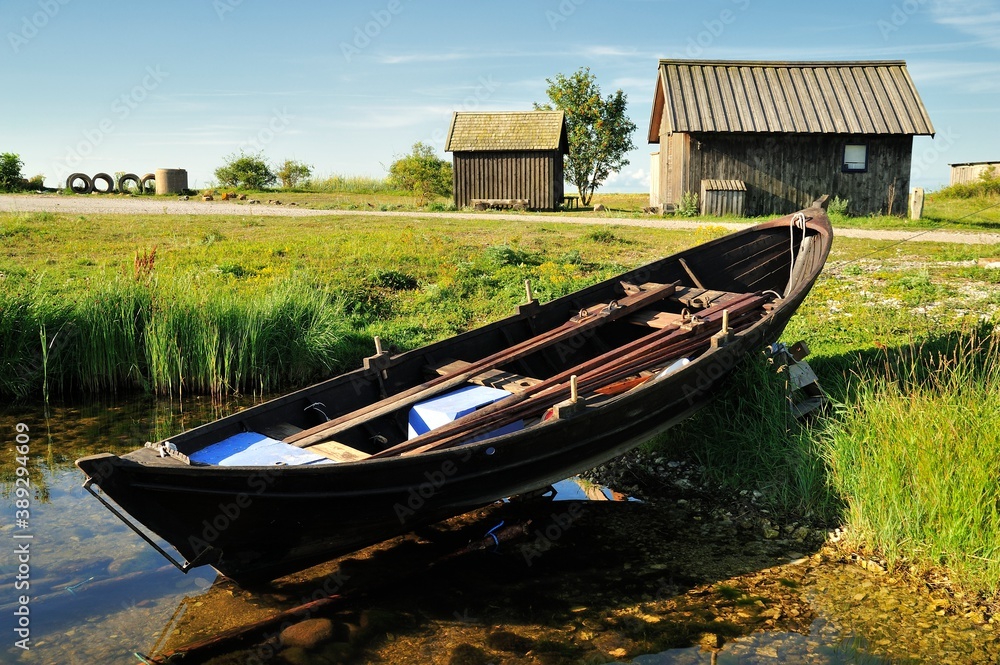 Old fishing village in the Baltic sea, Gotland - Sweden Old fishing village in the Baltic sea, Gotland - Sweden