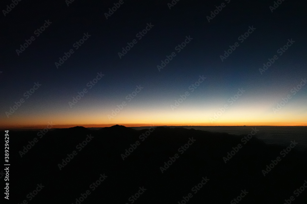 dawn in the Mt. Jade.