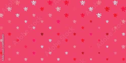 Light pink vector texture with disease symbols.