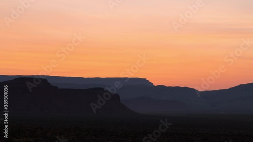 Wallpaper Mural Time lapse of sun rising over distant mesas in desert in Utah Torontodigital.ca