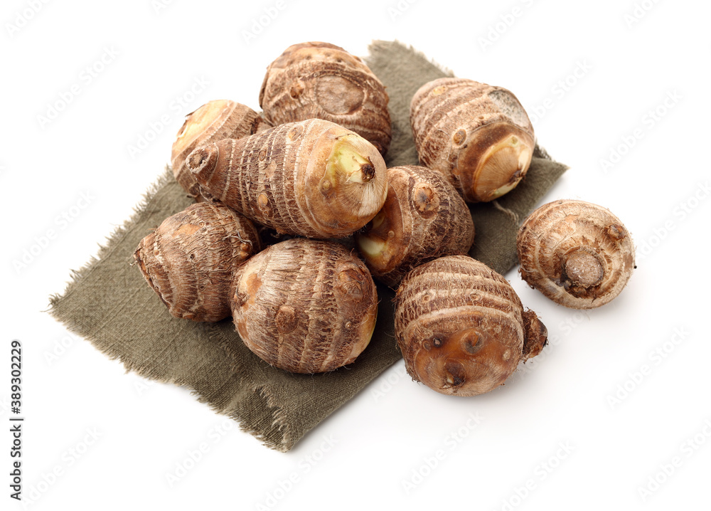 Taro on a white background Taro on a white background